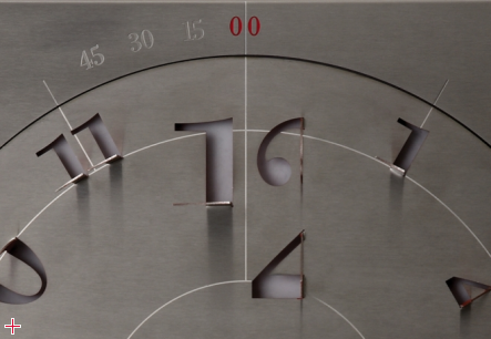 ACW (anti-clock wise) Wall clock